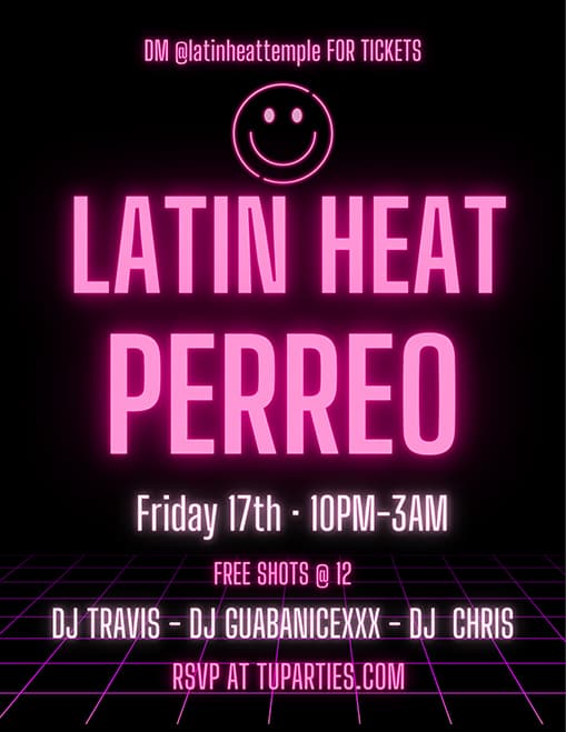 LATIN HEAT PERREO poster