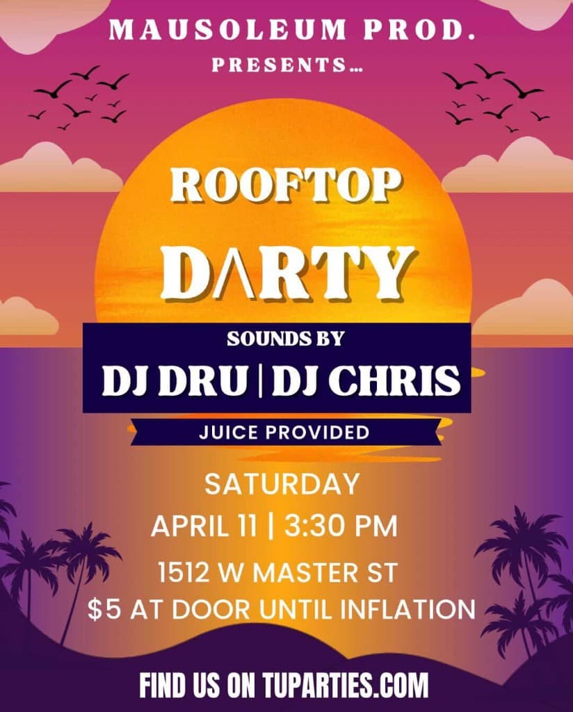 ROOFTOP DARTY poster