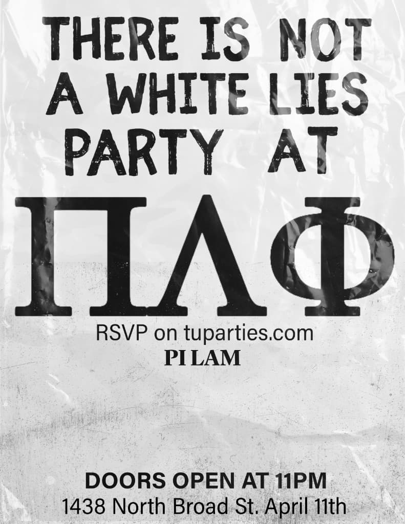 WHITE LIES poster